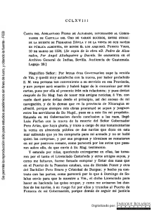 Carta de Pedro de Alvarado informando al Gobernador de Castilla