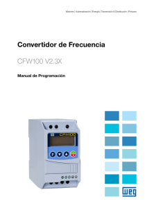 Convertidor de Frecuencia CFW100 V2.3X