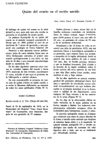 Quisle del ovario en el recien nacido