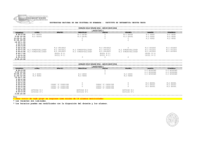 * Las vacantes son limitadas. * Los horarios pueden ser modificados