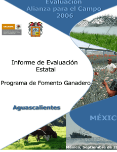 Informe Fomento Ganadero - Gobierno del Estado de Aguascalientes