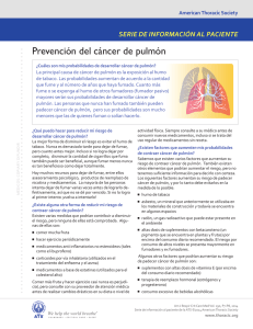 Prevención del cáncer de pulmón