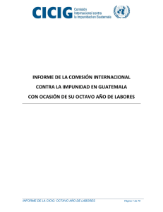 Octavo informe de labores - Comisión Internacional contra la