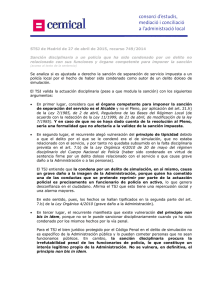 STSJ de Madrid de 27 de abril de 2015, recurso 749/2014