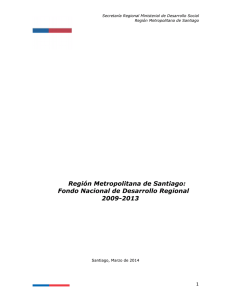 Fondo Nacional de Desarrollo Regional 2009-2013