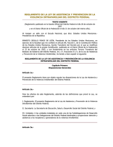 reglamento de la ley de asistencia y prevencion de la violencia