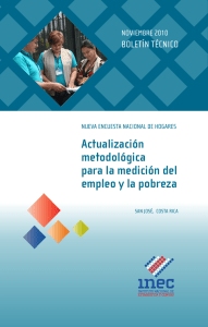 Actualización metodológica para la medición del empleo y la pobreza