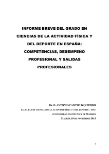 Información laboral y profesional - INEF