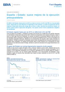 España | Estado: suave mejora de la ejecución presupuestaria