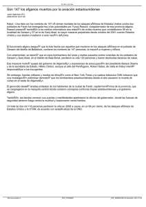 Son 147 los afganos muertos por la aviación estadounidense