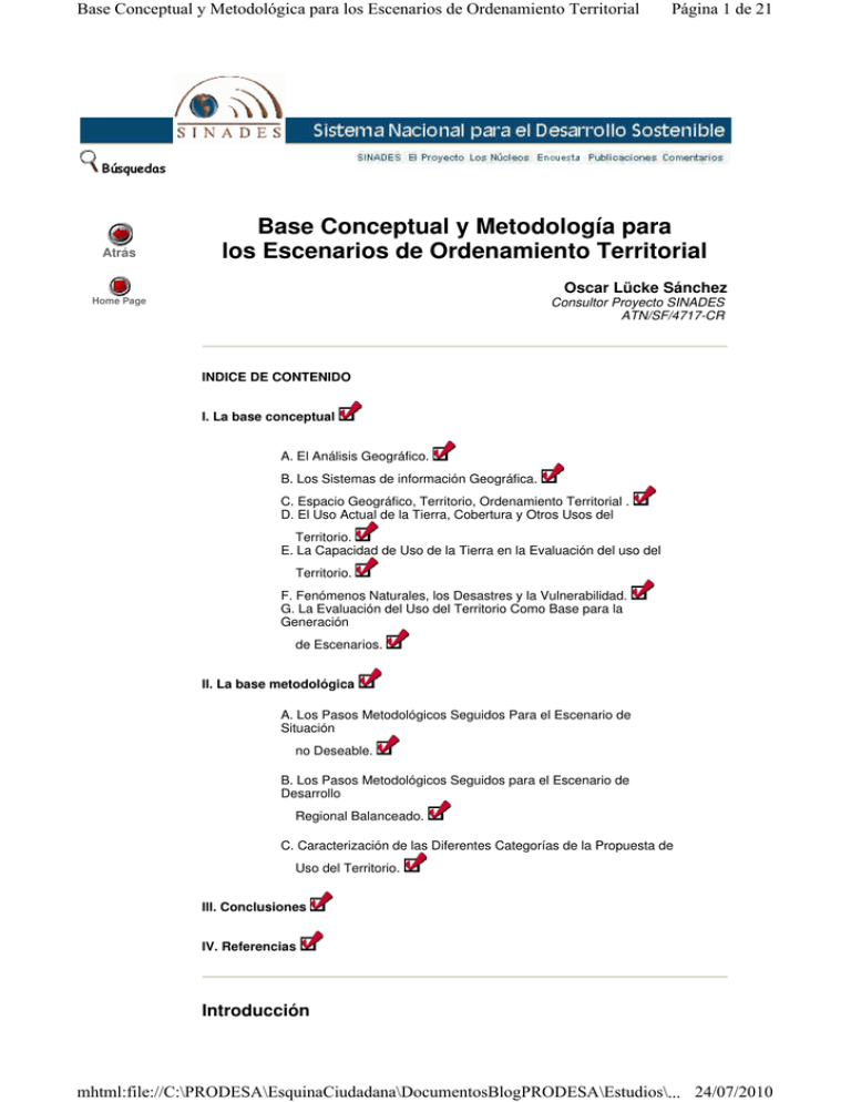 Base Conceptual Ordenamiento Territorial