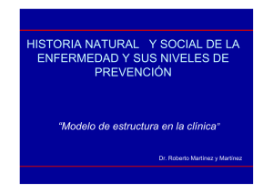 historia natural y social de la enfermedad y sus niveles de prevención