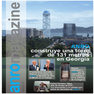 ANRO construye una torre de 131 metros en Georgia