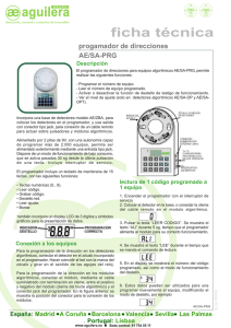 progamador de direcciones AE/SA-PRG