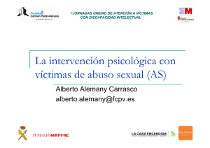 La intervención psicológica con víctimas de abuso sexual (AS)
