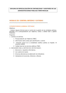 modulo iii: control interno y externo