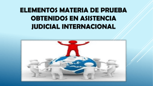 ELEMENTOS MATERIA DE PRUEBA EN ASISTENCIA JUDICIAL