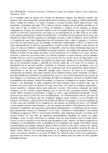 Crónicas marcianas. Prólogo de Jorge Luis Borges. Buenos Aires
