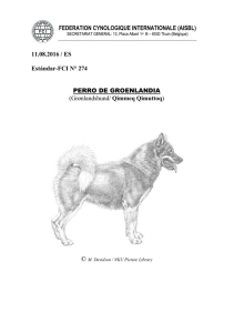 11.08.2016 / ES Estándar-FCI N° 274 PERRO DE GROENLANDIA