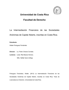 Universidad de Costa Rica Facultad de Derecho