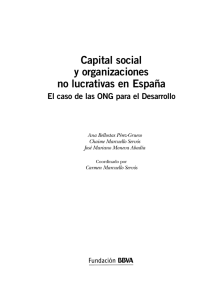 Capital social y organizaciones no lucrativas en España