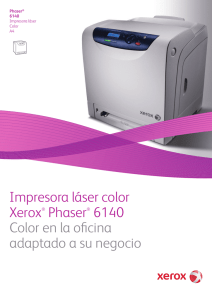 Impresora láser color Xerox® Phaser® 6140 Color en la oficina