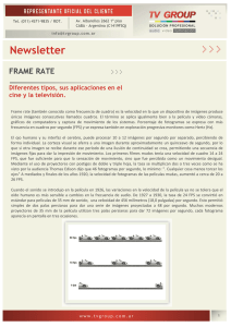 info 26 Boletín Técnico N°26 Frame Rate PDF