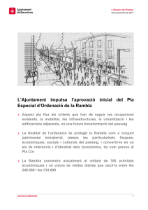 L`Ajuntament impulsa l`aprovació inicial del Pla Especial d