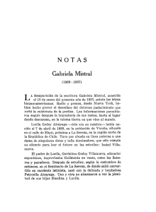 NOTA-S Gabriela Mistral - Revista Iberoamericana