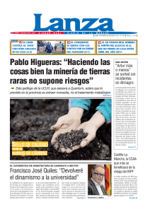 Pablo Higueras: “Haciendo las cosas bien la minería de tierras raras