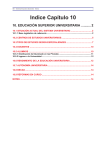 10. Educación Superior Universitaria