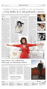 Sophia Loren publica sus memorias