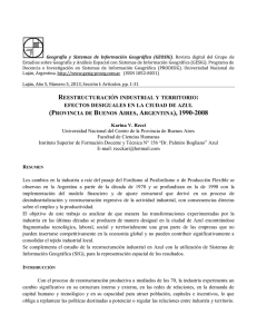 reestructuraci&oacute;n industrial y territorio