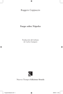 Ruggero Cappuccio Fuego sobre Nápoles