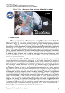 Práctica 1. Práctica de introducción al software de XILINX