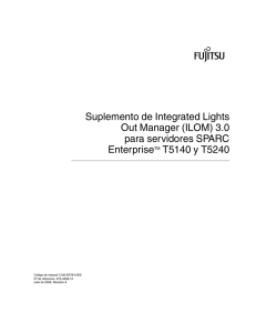 Suplemento de Integrated Lights Out Manager (ILOM) 3.0