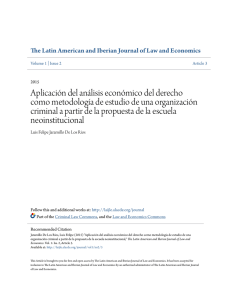 Aplicación del análisis económico del derecho como metodología