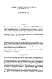 felipe 11 y las instituciones jurídicas en el reino de chile