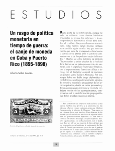 monetaria en tiempo de guerra: en Cuba y Puerto