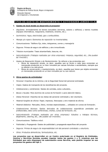TIPOS DE GASTO DE MANTENIMIENTO Y ACTIVIDADES (ANEXO