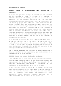 Sentencia MÓDULO IV - Catedra Fundación Inade