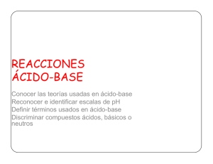 acido-base 2015 - Colegio La Mision