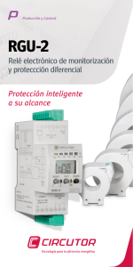 Relé electrónico de monitorización y proteccción diferencial