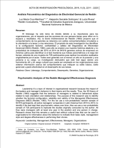 Análisis Psicométrico del Diagnóstico de - Psicología-UNAM