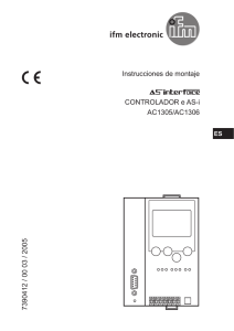 Instrucciones de montaje CONTROLADOR e AS-i AC1305