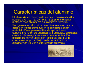 Características del aluminio