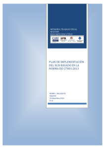 plan de implementación del sgsi basado en la norma iso 27001:2013