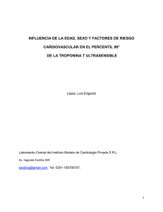 INFLUENCIA DE LA EDAD, SEXO Y FACTORES DE RIESGO