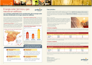Energía solar térmica y gas natural en edificios