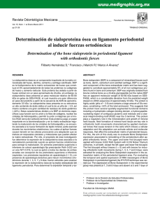 Determinación de sialoproteína ósea en ligamento